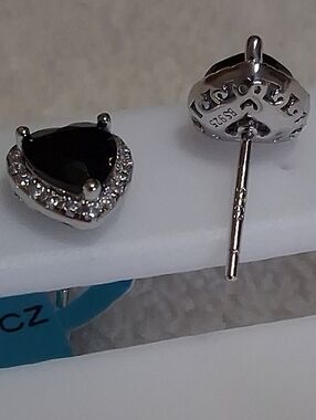 STERLING SILVER  BLACK ONYX CZ's